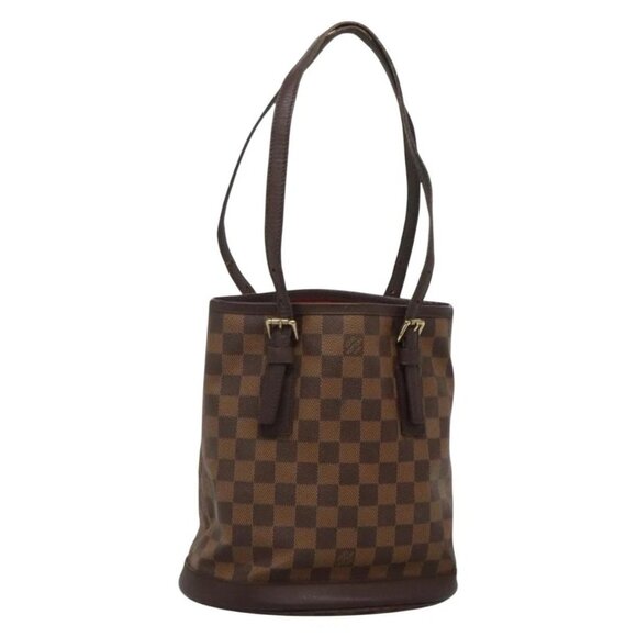 LOUIS VUITTON Damier Ebene Marais Shoulder Bag N42240 LV Auth BA3710 - Picture 1 of 16